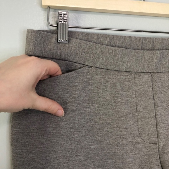 J. Jill Ponte Knit Slim Leg Ankle Pants Heather Gray MP - Picture 6 of 13